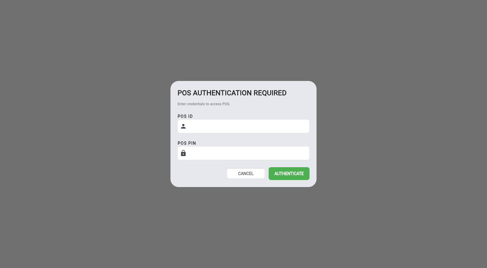 POS Authentication