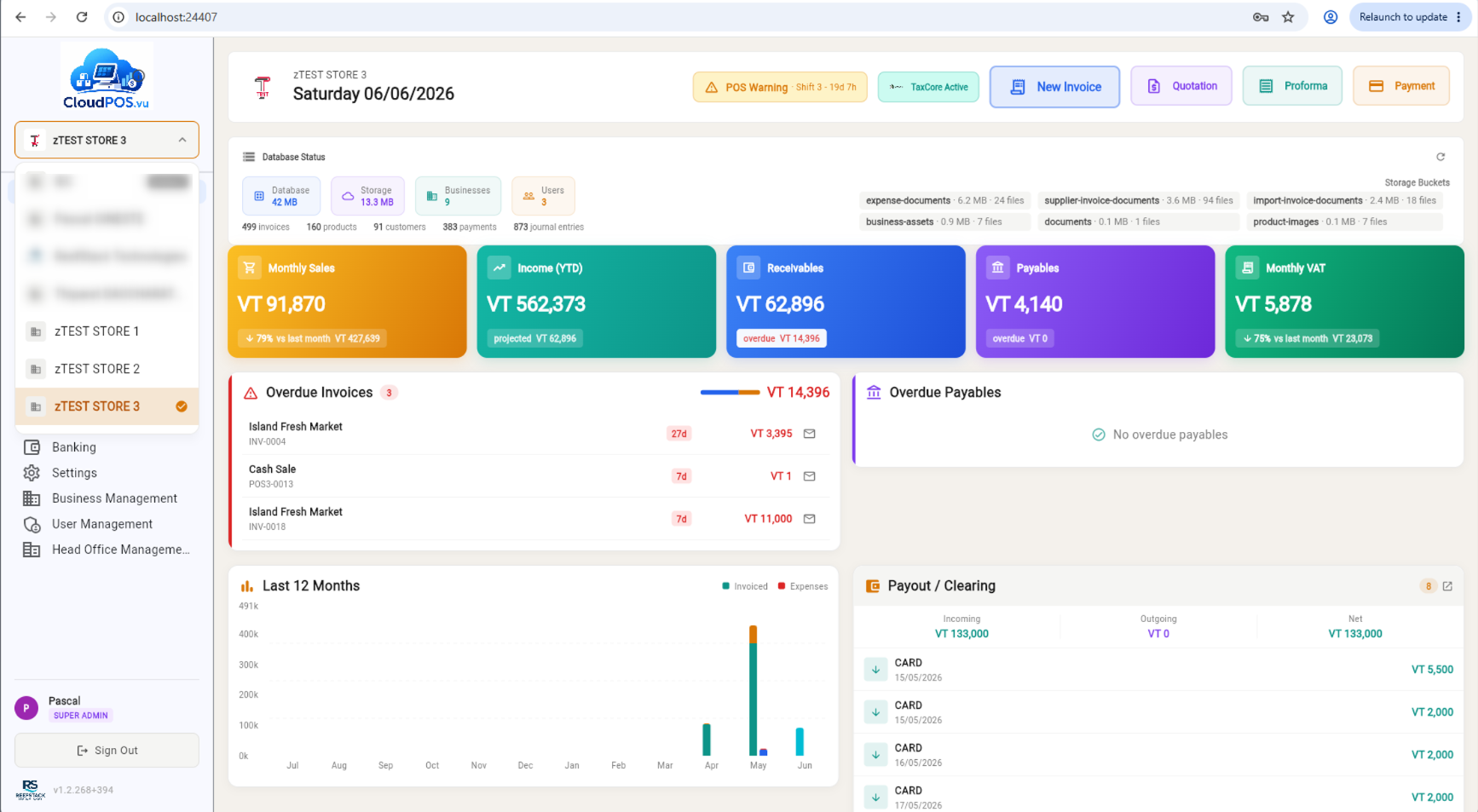 Business selector