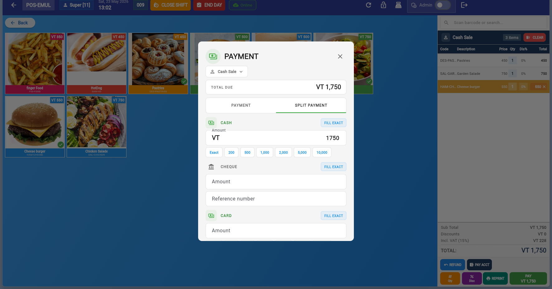 Split payment